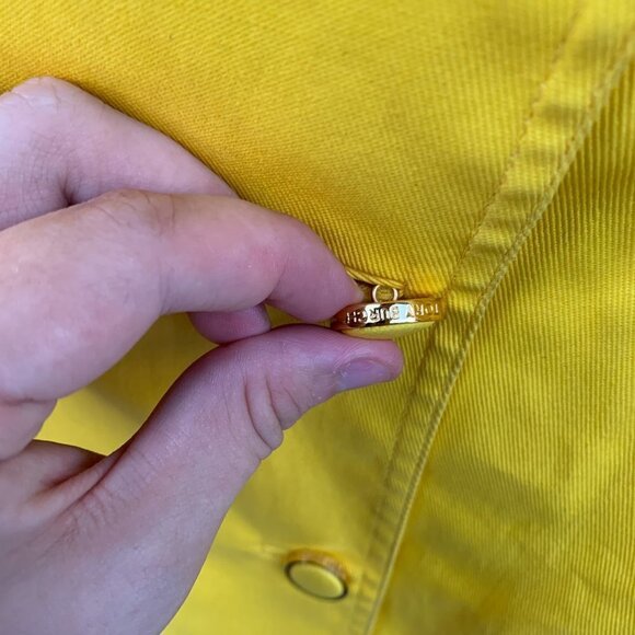 Vintage Tory Burch Canary Jacket Size 8 Yellow - Picture 4 of 12